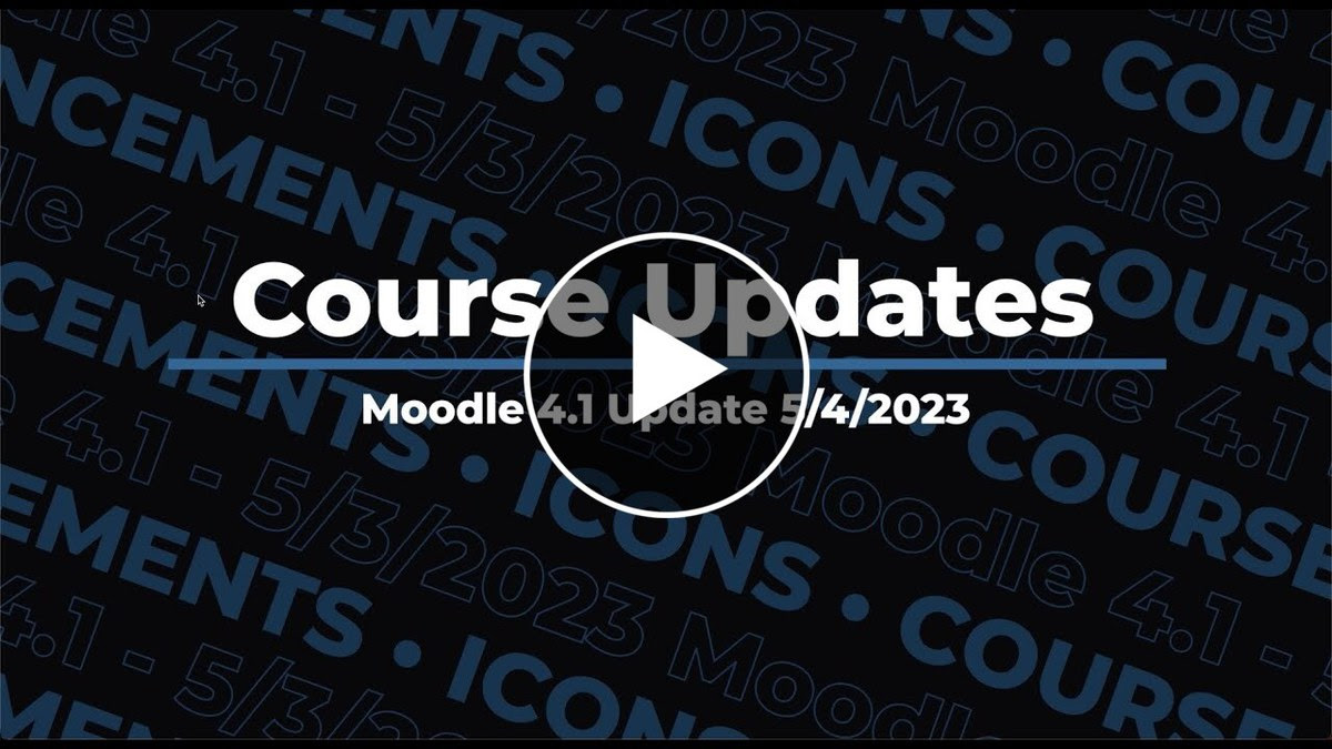 course updates