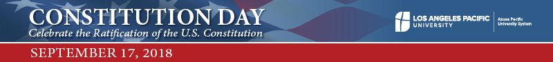 Constitution Day banner, September 17, 2018